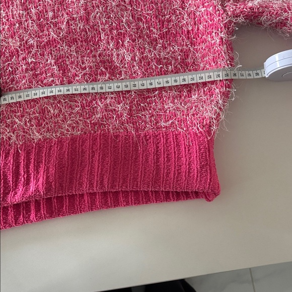 Timing Textured pink Crew Neck Sweater - Picture 9 of 9